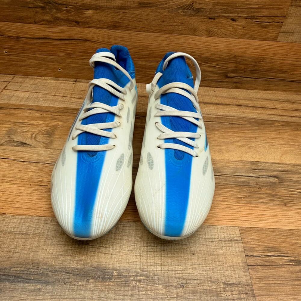 Adidas X Speedflow2 FG Soccer Mens size 5.5 Cleats White Blue GW7474 - Picture 2 of 7